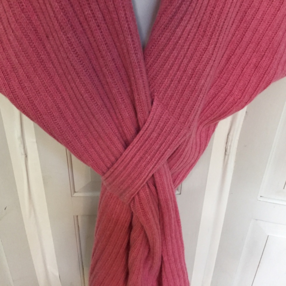 Sundance Pink Ribbed Knit Shrug - Picture 7 of 14